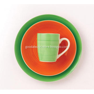 Microwave safe dinner plates with mug